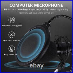 1 Set Cardioid Microphone Mic with Sound Card for Conference