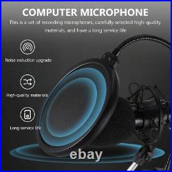 1 Set Cardioid Microphone Mic with Sound Card for Conference