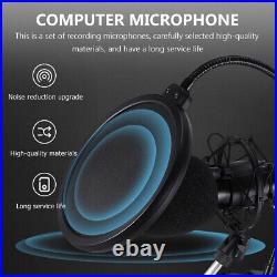 1 Set Mic with Sound Card Cardioid Microphone for Video Conference