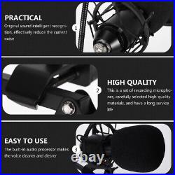 1 Set Mic with Sound Card Cardioid Microphone for Video Live Chat