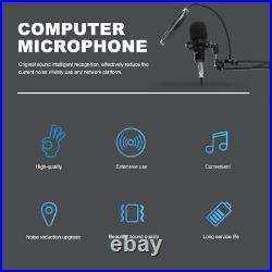 1 Set Mic with Sound Card Condenser Microphone for Video Conference