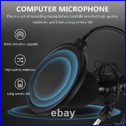 1 Set Mic with Sound Card Wired Microphone for Conference Live