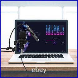 1 Set Wired Microphone Mic with Sound Card for Live Chat Video