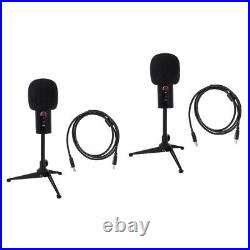 1 Set of Capacitance Mic Microphone for Game Audio Recording Microphone