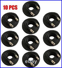 10 Pack 25FT Premium XLR 3Pin Male Female Mic Microphone Mixer Audio Cord Cable