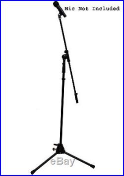 (10) Pro Audio Stage Instrument Boom Microphone Stand & Free Mic Mounts Package