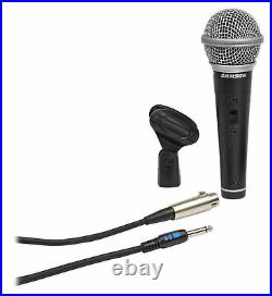 (10) Samson R21S Dynamic Handheld Microphones+Mic Clips+Cables+3.5mm adapters