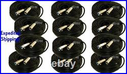 12x 50Ft XLR 3-Pin Male Female Mic Cord Audio Microphone Balanced Cable 50 Foot