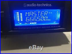 (2) Audio-Technica AEW-R4100 + ATW-T341bD Mic and AEW-T1000 Bodypack 655-680MHz
