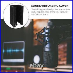 2 pcs Mic Reflector Shield Microphone Recording Supplies Mic Sound Shield