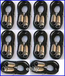 20 lot pack 6ft xlr male to female 3pin MIC Shielded Cable 6 ft microphone audio