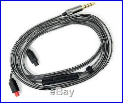 3.5mm 5N OFC Cable With Mic For Audio-technica ATH-IM50 IM70 IM01 IM02 IM03 IM04