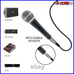 5Core 12Pieces Microphone Neodymium Dynamic Mic XLR Audio Vocal Cardioid Karaoke