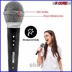 5Core Microphone Dynamic XLR Audio Cardioid Mic Vocal Karaoke Singing 12 Pieces