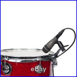 5pc Samson DK705 Drum Mic Kit Microphone Set Audio Recording/Performance with Case