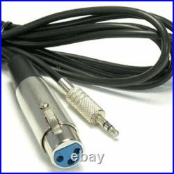 6FT XLR 3Pin Female to 3.5mm 1/8 Male Stereo Audio Microphone Cable Mic Speaker