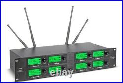 8 Channel Pro Audio Wireless Microphone System UHF 8 Handheld Metal Dynamic Mic