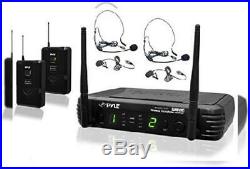 8 Channel Wireless Microphone System Portable UHF Digital Audio Mic Set