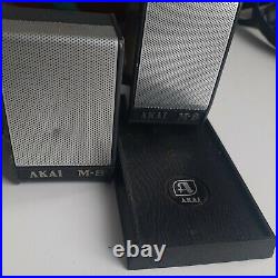 AKAI M-8 ADM-5 DYNAMIC MICROPHONE 50k ohms stereo pair vintage mic retro sound