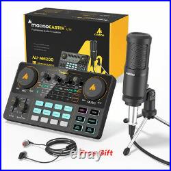 AM200-S1 All in one Microphone Mixer Kit Sound Card Audio Podcaster Home Studio