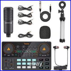 AM200-S1 All in one Microphone Mixer Kit Sound Card Audio Podcaster Home Studio