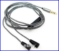 AUDIO123 3.5mm 5N OFC Cable With Mic For Sennheiser IE8 IE80 earphone headset