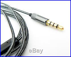 AUDIO123 3.5mm 5N OFC Cable With Mic For Sennheiser IE8 IE80 earphone headset