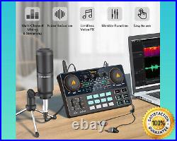 All-In-On Microphone Mixer Kit AM200-S1 Sound Card Audio Podcast for PC, Phone