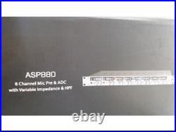 Audient ASP880 8 Channel Mic Preamp Audio Equipment
