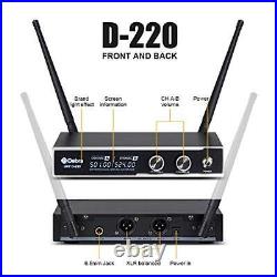 Audio PRO D-220 UHF Wireless Microphone System With Dual Mics For