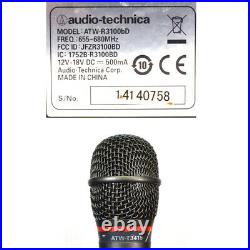 Audio-Technica (1) ATW-R3100bD Receiver (2) ATW-A64P Antennas (1) ATW-T341b Mic