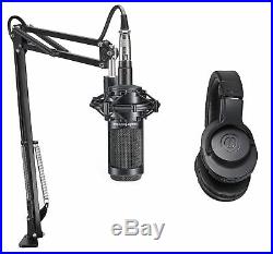 Audio Technica 1-Person PC Podcast Podcasting Kit with 2035 Mic+Headphones+Boom