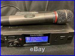 Audio Technica AEW-R4100 and ATW-T341 Hand Held Wireless Mic Kit (655-680MHz)