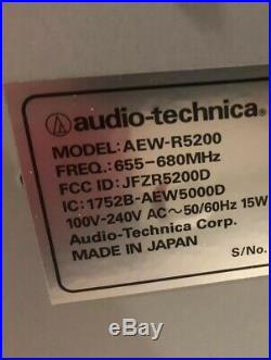 Audio-Technica AEW-R5200 with AEW-T1000 Body Pack & ATW-T341b Mic. 655-680 MHz