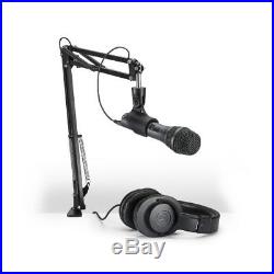 Audio-Technica AT2005USBPK Stream/Podcast USB/XLR Mic Pack with Boom & Headphones