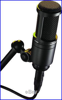 Audio Technica AT2020 Cardioid Condenser Microphon + AT8458 Mic Shock Mount Kit