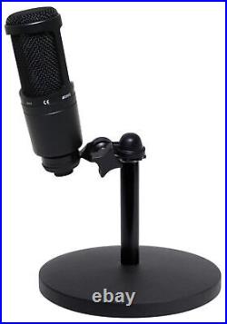Audio Technica AT2020 Studio Recording Microphone-Cardioid Condenser+Mic Stand