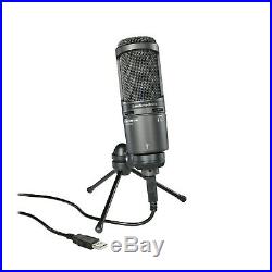 Audio Technica AT2020 + USB Mic Professional Cardioid Condenser Microphone