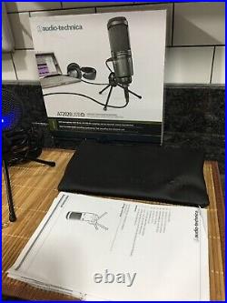 Audio Technica AT2020USB+ Cardioid Condenser Studio Microphone USB Mic Plus