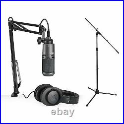 Audio-Technica AT2020USB+PK Streaming & Podcasting Pack Bundle with Mic Stand