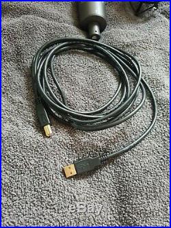 Audio-Technica AT2020USB PLUS USB Microphone Black + Mic Stand Equipment