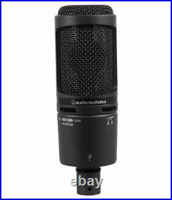 Audio Technica AT2020USB+ PLUS USB Podcast Recording Microphone Mic+Pop filter
