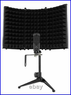 Audio Technica AT2035 Condenser Studio Microphone Mic + Case + Isolation Shield