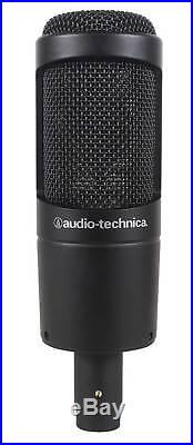Audio Technica AT2035 Condenser Studio Microphone Mic+Case+Pop Filter+Headphones