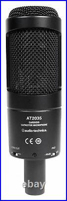 Audio Technica AT2035PK Studio Mic Recording Package-Microphone+Headphones+Boom
