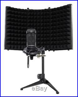 Audio Technica AT2050 Studio Condenser Recording Microphone Mic+Isolation Shield