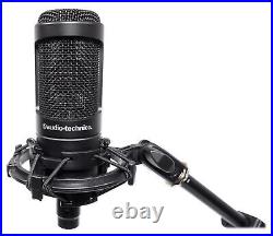 Audio Technica AT2050 Studio Condenser Recording Microphone+Pro Mic Boom Arm