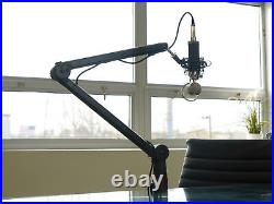 Audio Technica AT2050 Studio Condenser Recording Microphone+Pro Mic Boom Arm