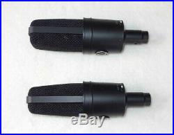 Audio Technica AT4033A Mic Pair, withShockmounts, Cases, Close Serial Numbers