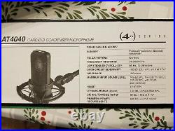Audio-Technica AT4040 Cardioid Condenser Mic Light Use in Smoke Free Studio